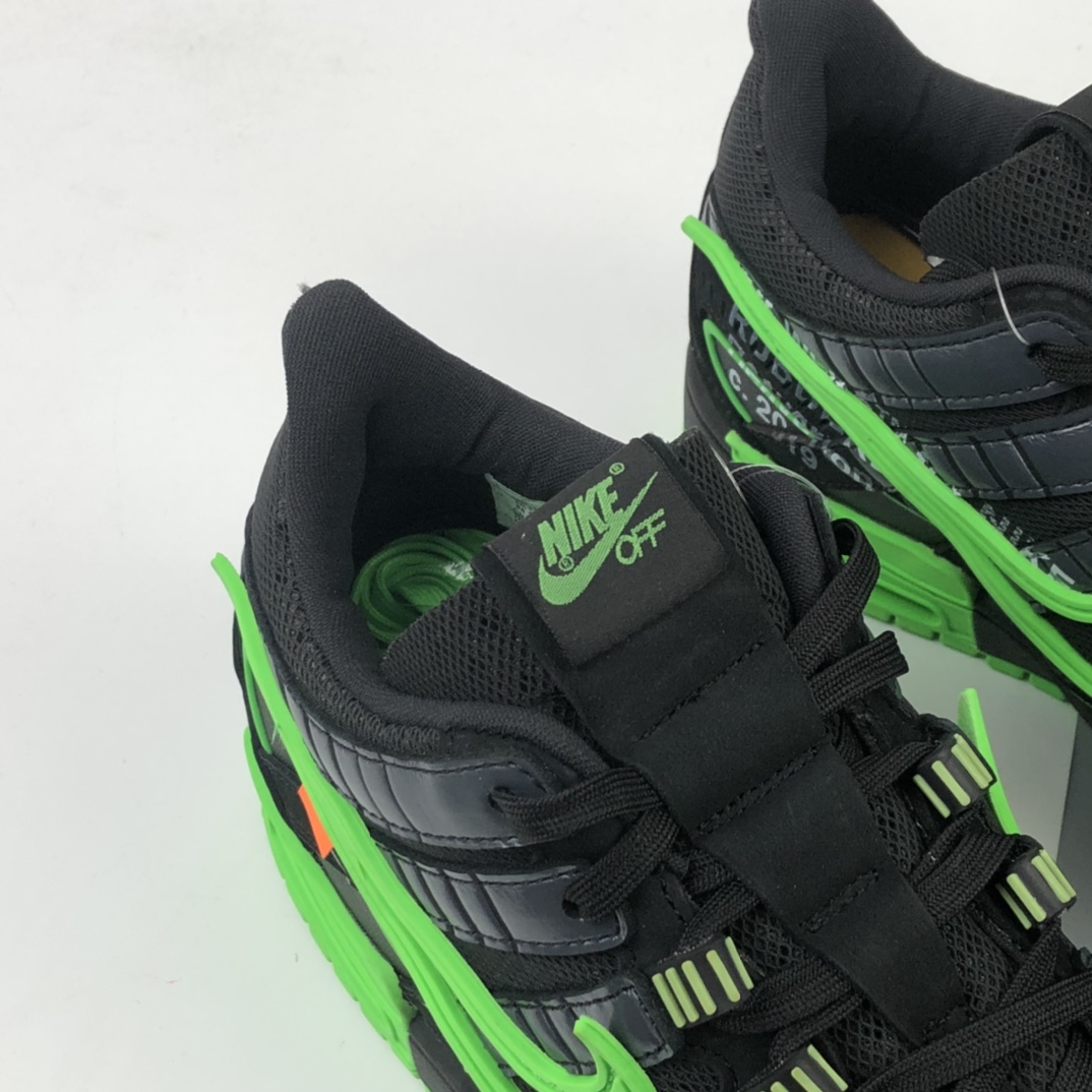 480 Off-White x Nike Air Rubber Dunk ”Green Strike”  CU6015-001