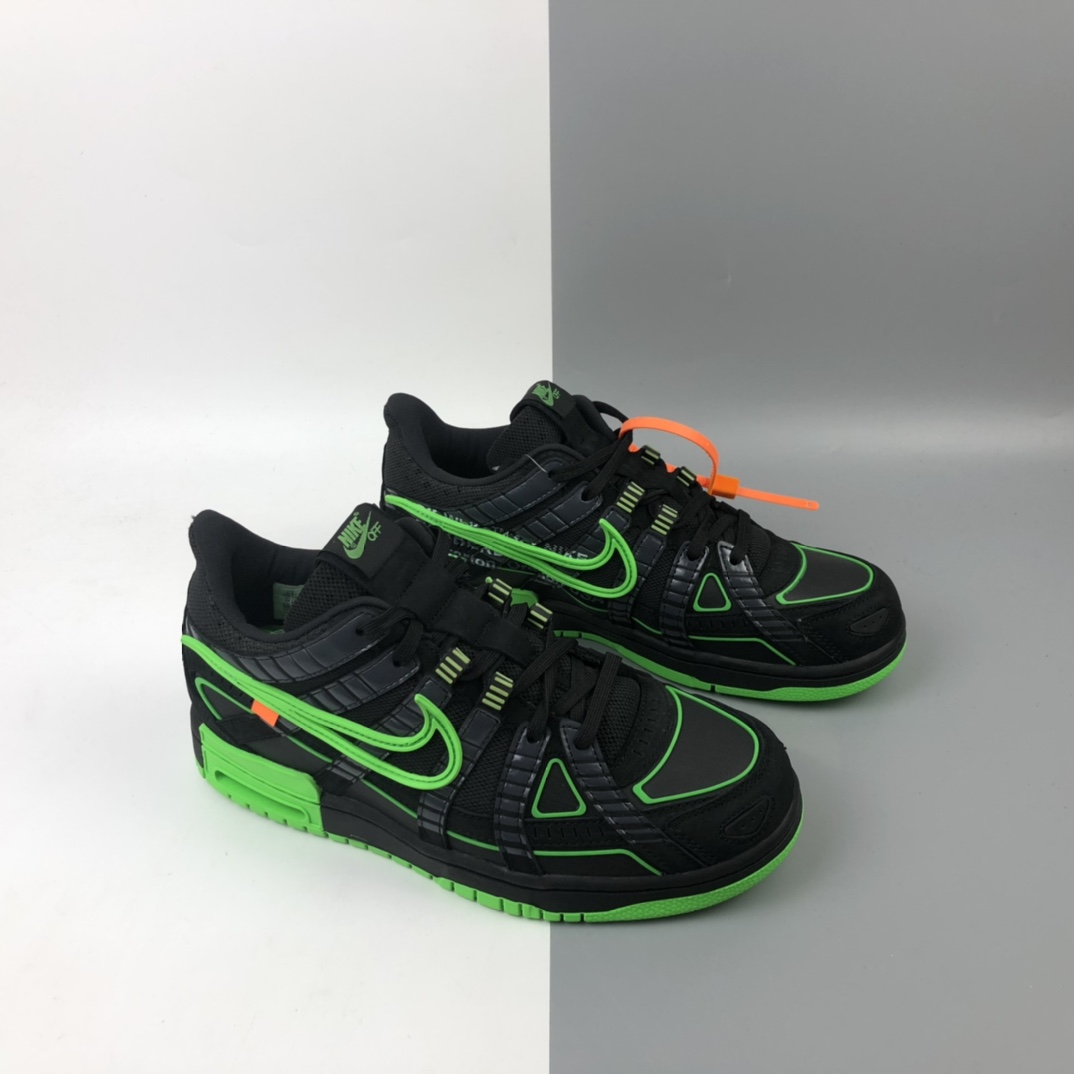 480 Off-White x Nike Air Rubber Dunk ”Green Strike”  CU6015-001
