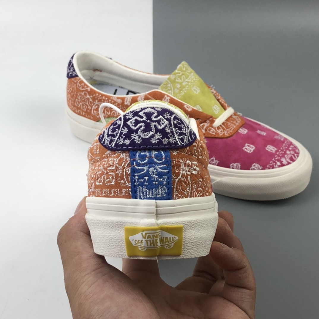 180 Rhude x Vans Acer Ni Sp 粉橙腰果花低帮板鞋 VN0A4UWY2F7