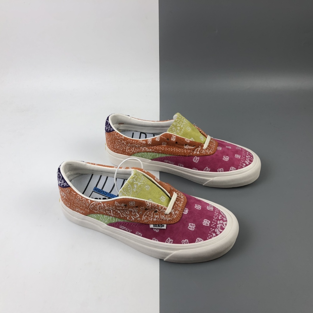 180 Rhude x Vans Acer Ni Sp 粉橙腰果花低帮板鞋 VN0A4UWY2F7