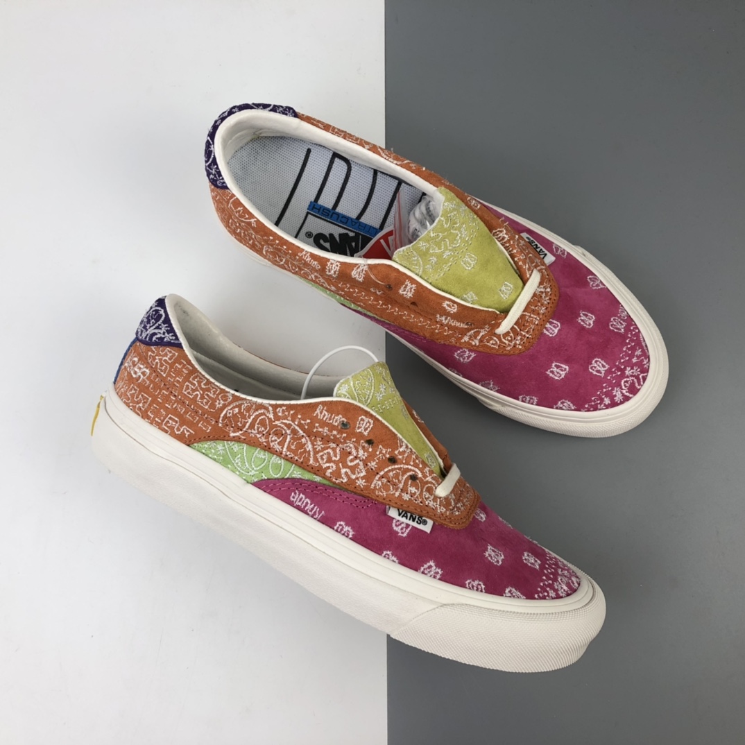 180 Rhude x Vans Acer Ni Sp 粉橙腰果花低帮板鞋 VN0A4UWY2F7