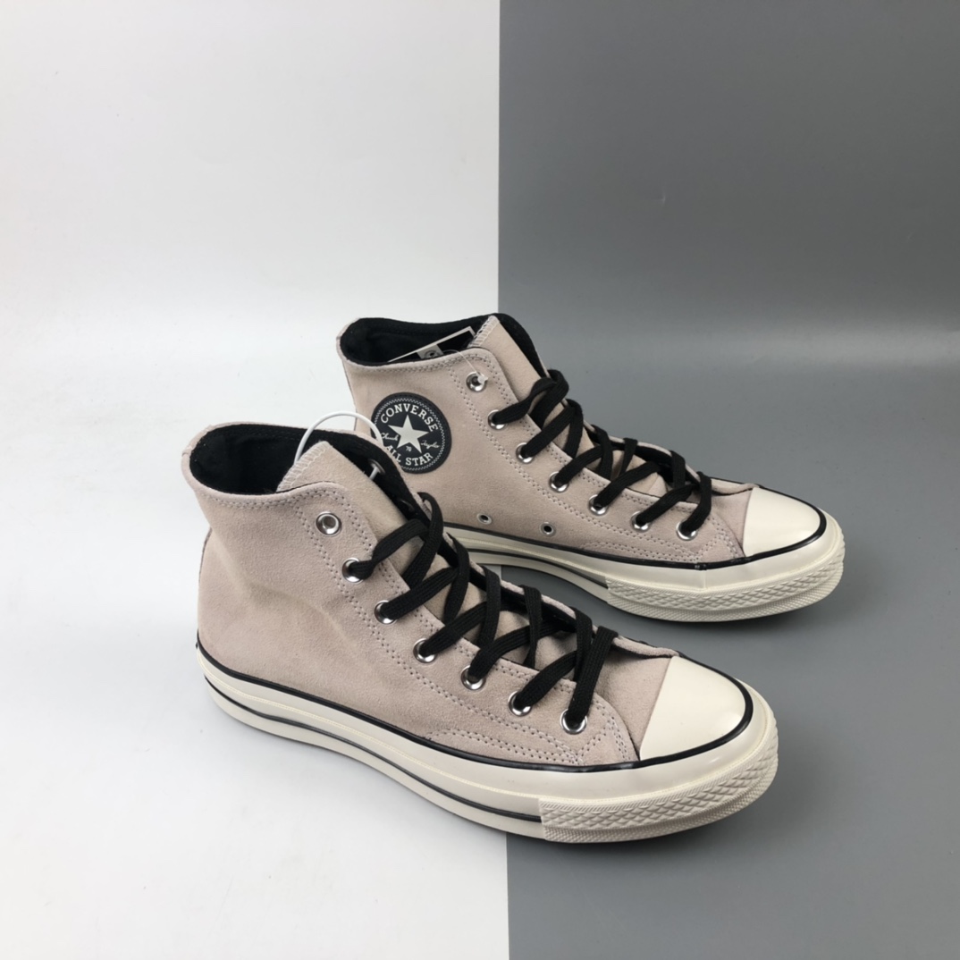 140 Converse 1970S 秋冬款麂皮高帮休闲板鞋 169335C 匡威CONVERSE 1970s 黑标麂皮灰蓝