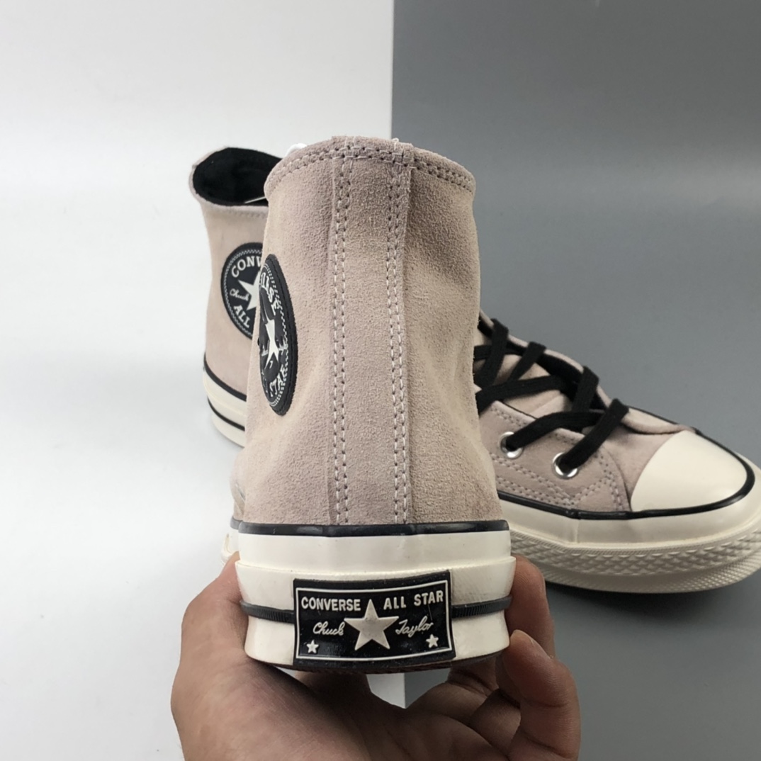 140 Converse 1970S 秋冬款麂皮高帮休闲板鞋 169335C 匡威CONVERSE 1970s 黑标麂皮灰蓝