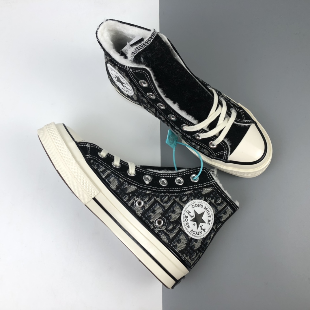 160  CONVERSE X DIOR 老花加绒加厚版本 匡威1970S迪奥联呈独家重磅释出