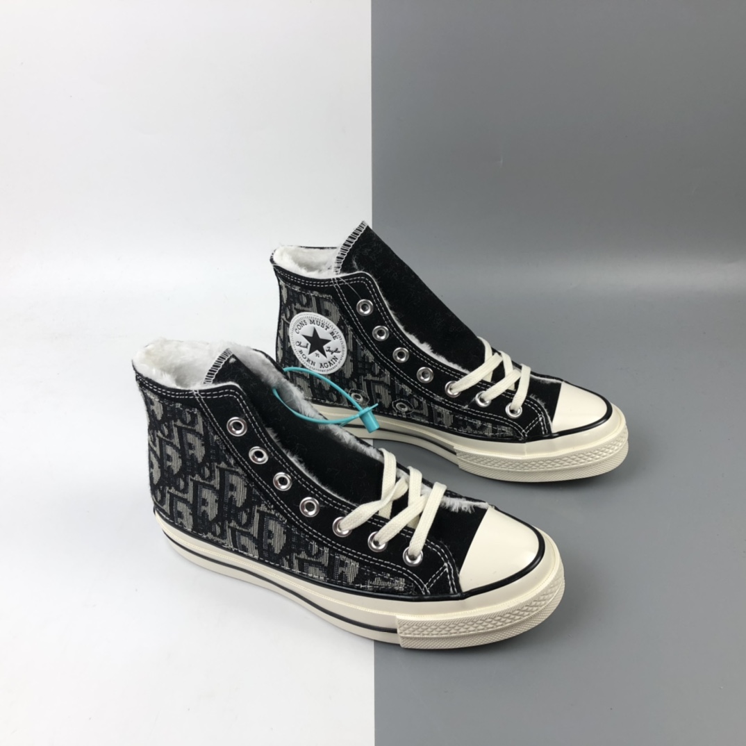 160  CONVERSE X DIOR 老花加绒加厚版本 匡威1970S迪奥联呈独家重磅释出