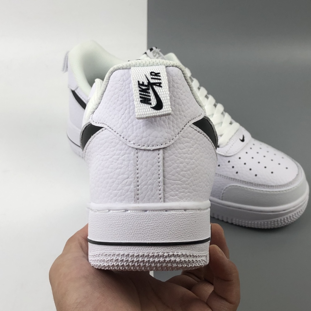 200 Nike Air Force 1 Premium“Shadow grey” 空军一号全白配色侧面Logo3M反光低帮板鞋 CV3039-105