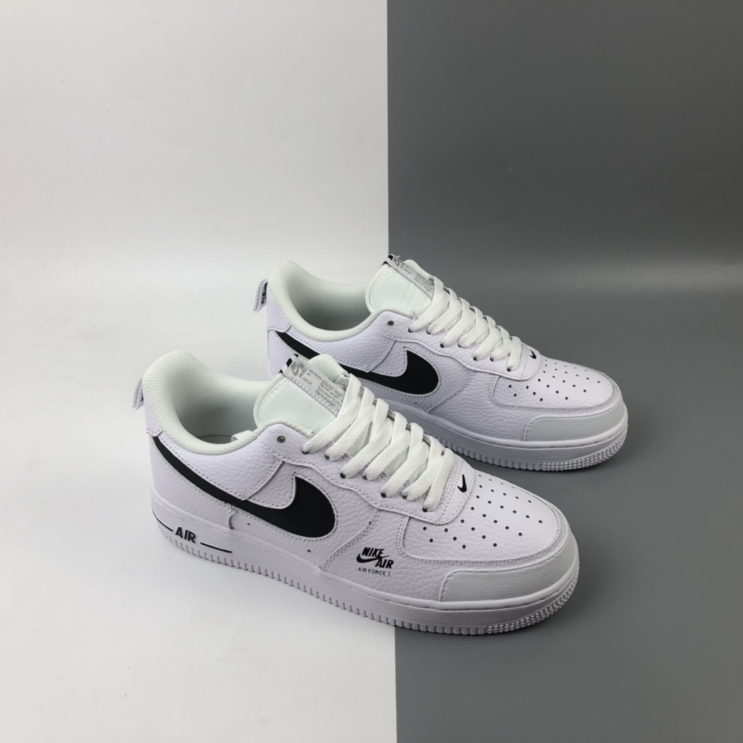 200 Nike Air Force 1 Premium“Shadow grey” 空军一号全白配色侧面Logo3M反光低帮板鞋 CV3039-105