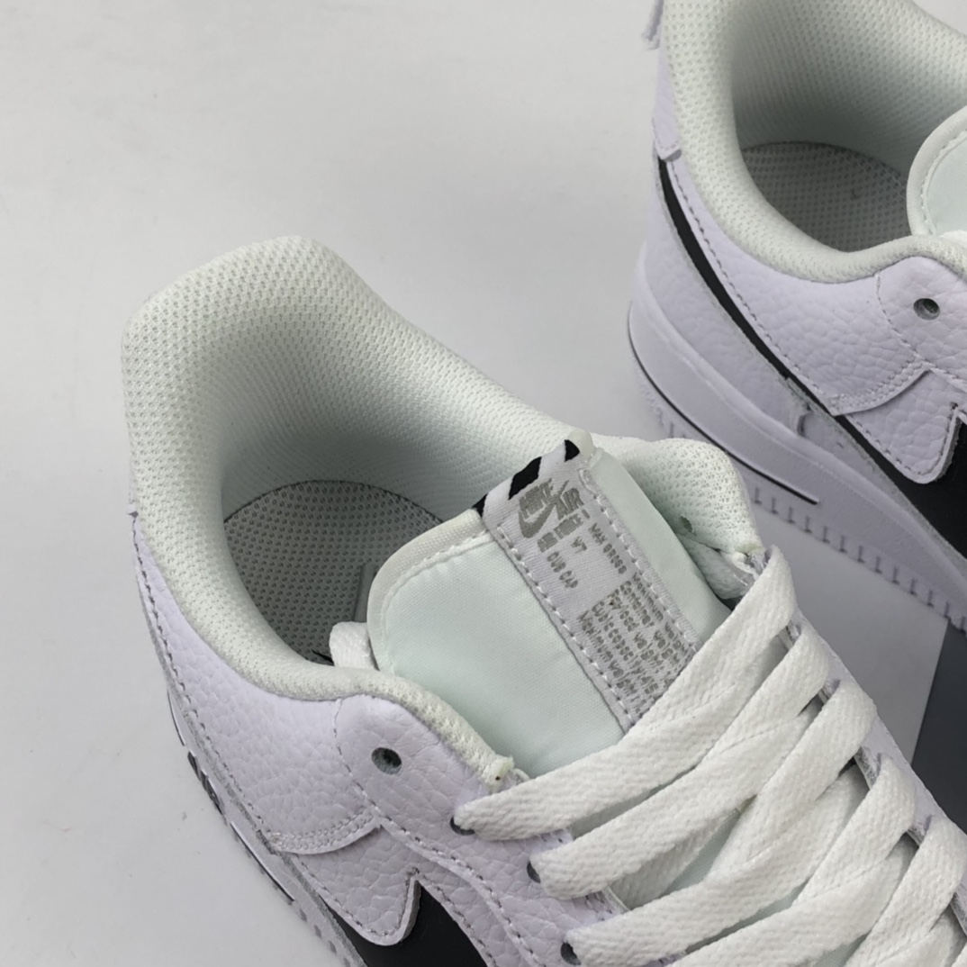 200 Nike Air Force 1 Premium“Shadow grey” 空军一号全白配色侧面Logo3M反光低帮板鞋 CV3039-105