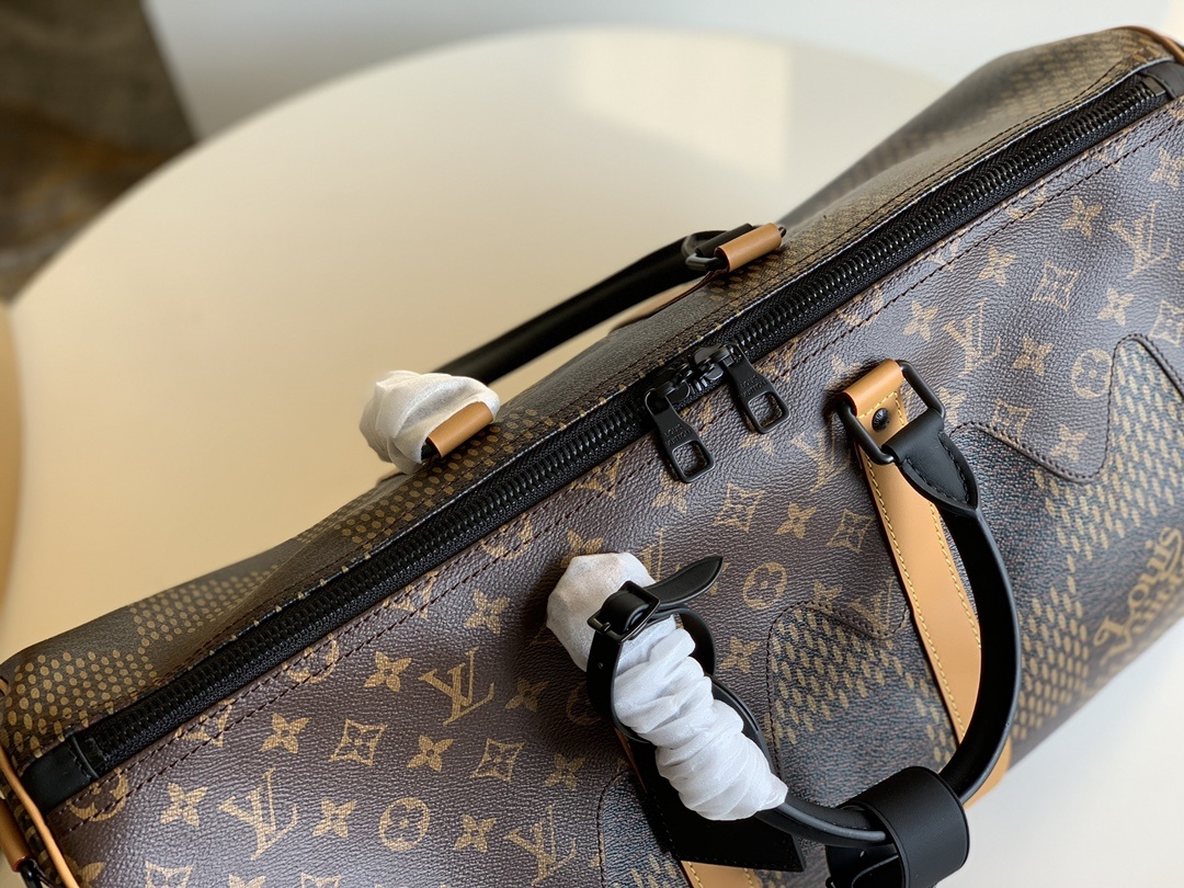 顶级原单N40360KEEPALLBANDOULIÈRE50旅行袋VirgilAbloh携手日本设计鬼才