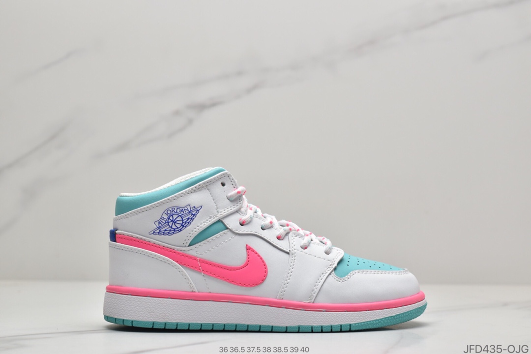 170 公司级Air Jordan 1 Mid  帮中篮球鞋555112-102