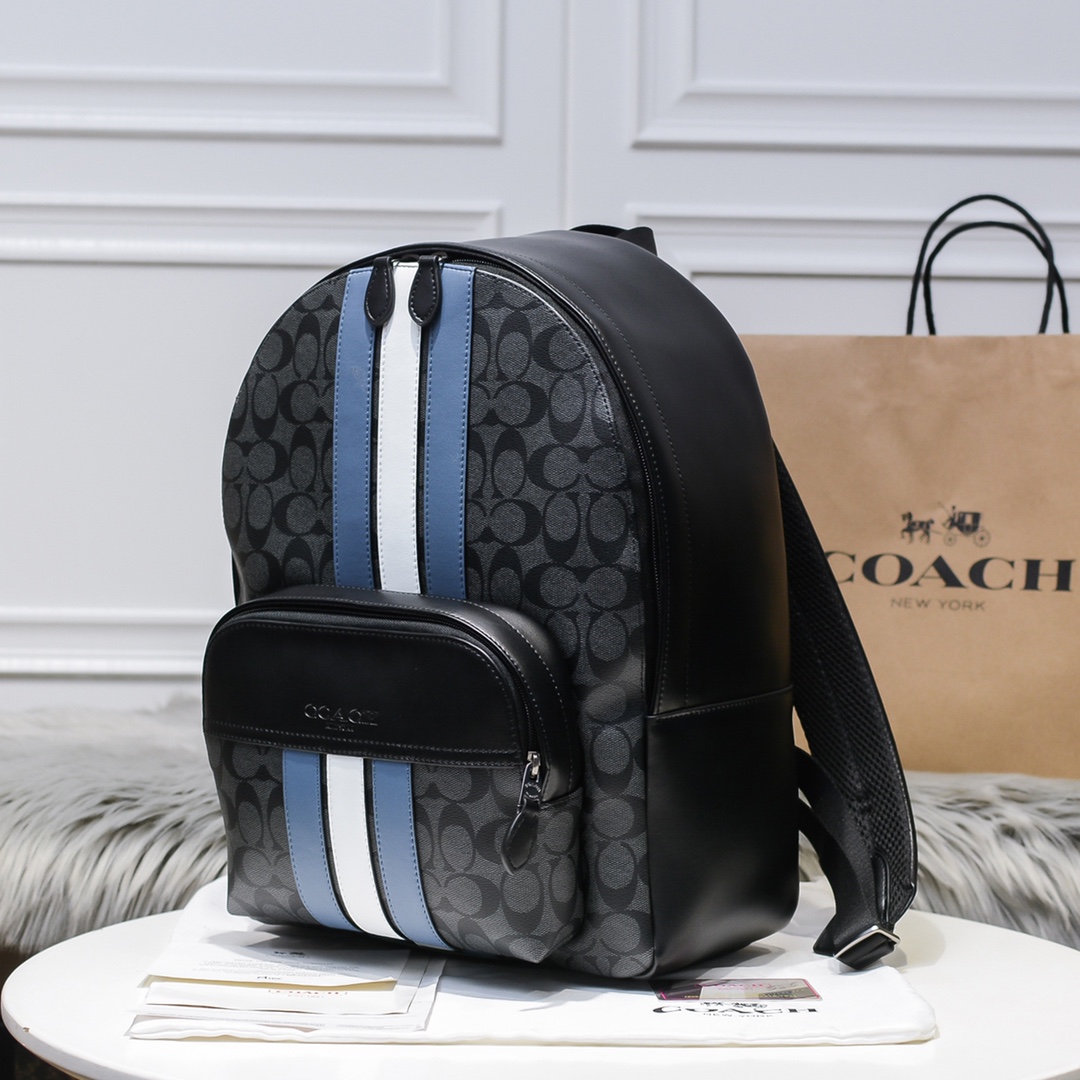 Coach 67250对版皮肩带 最新款 C字logoPVC配皮