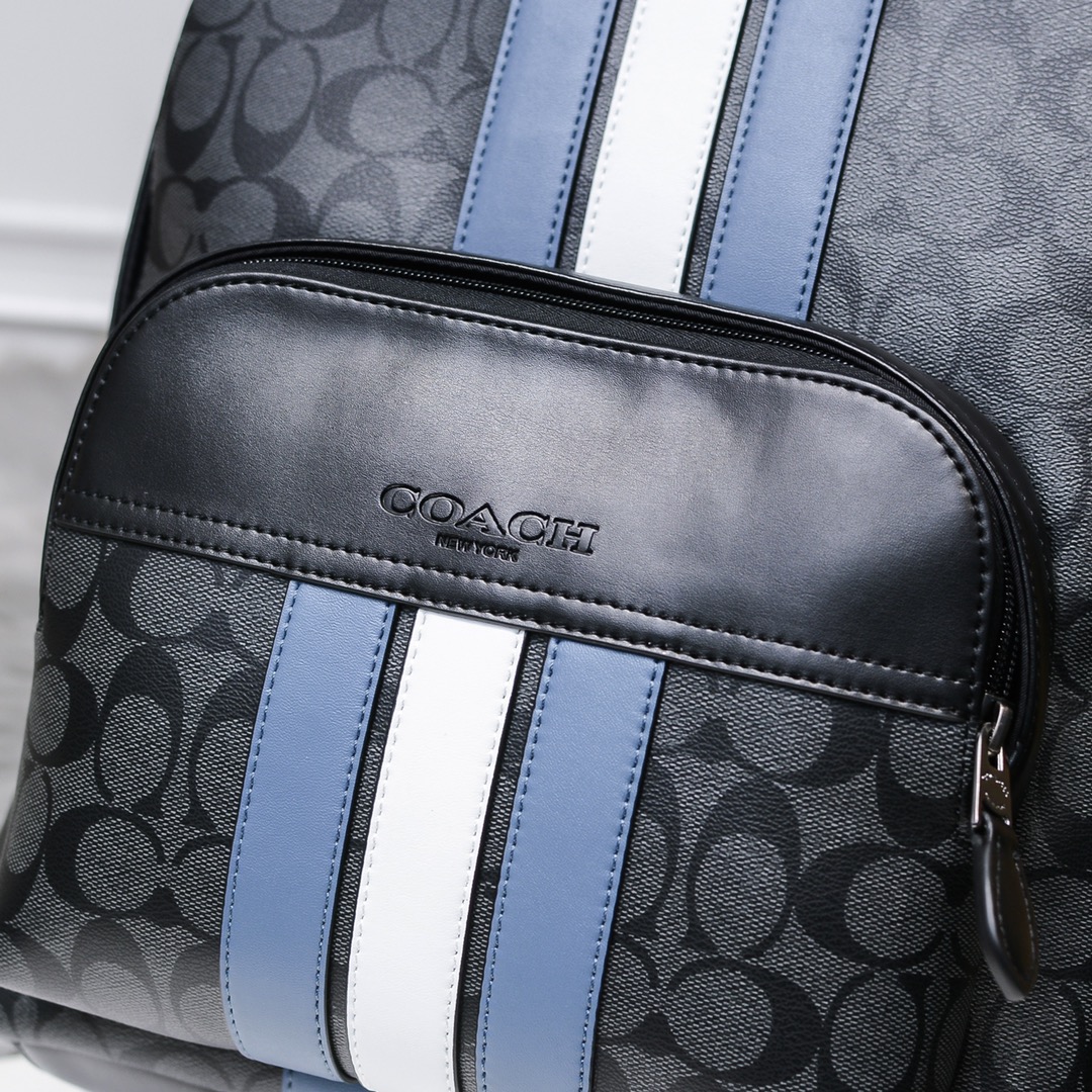 Coach 67250对版皮肩带 最新款 C字logoPVC配皮