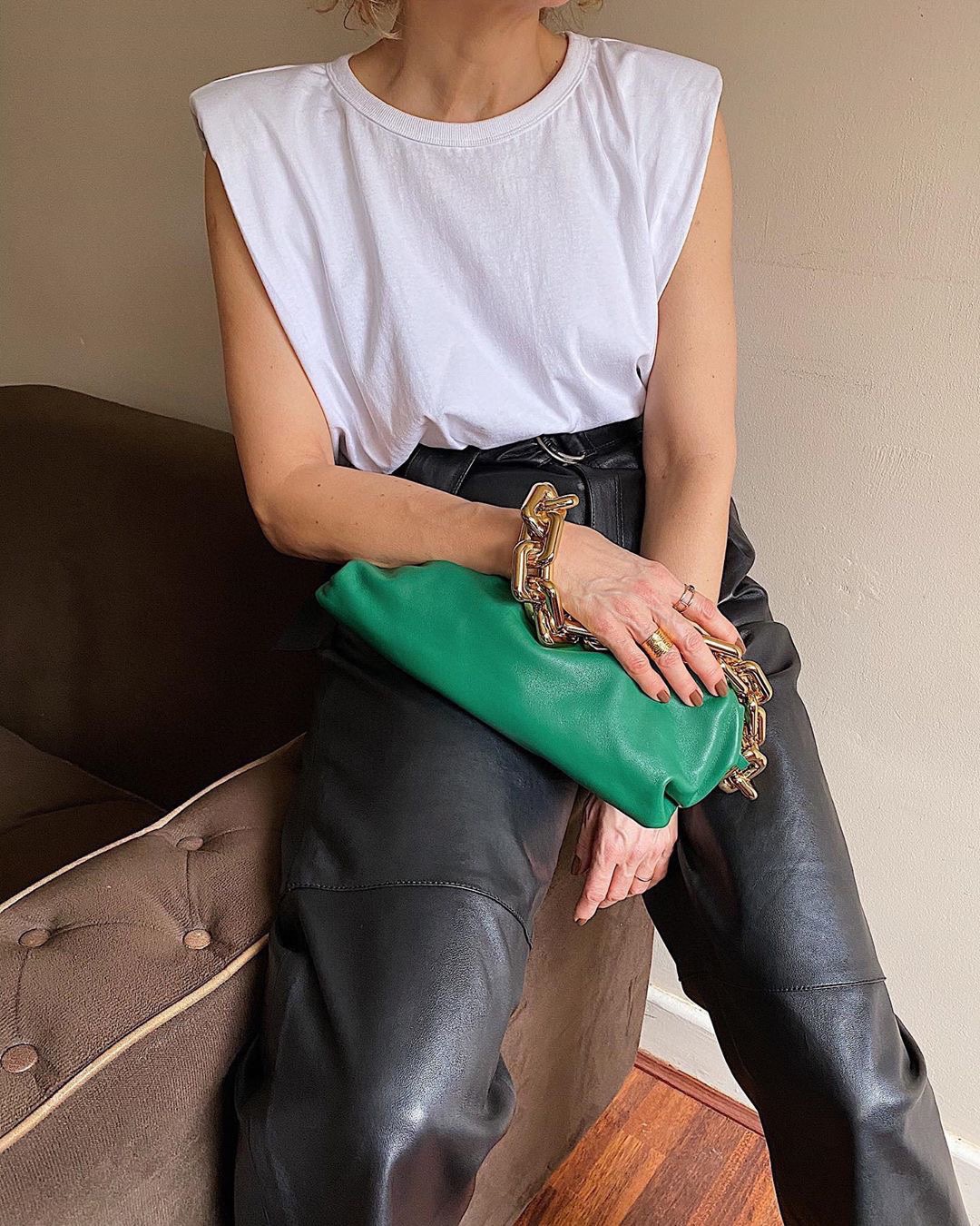 Bottega Veneta ๐๐๐ ๐พ๐๐ผ๐๐ ๐๐๐๐พ๐ 31CM BAG 620230ไผฆๆฆ็ปฟ/้้พ