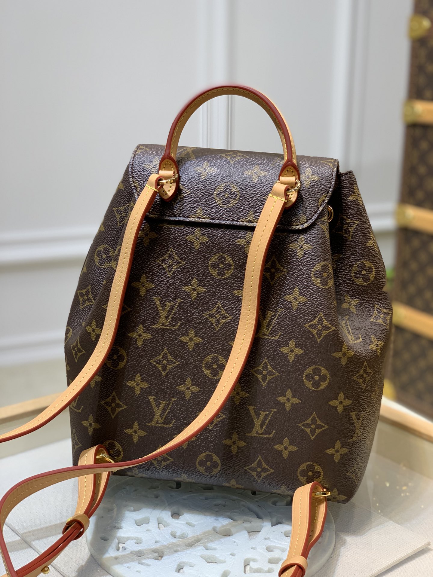 Louis Vuitton LV Montsouris 小号双肩包 M45501老花
