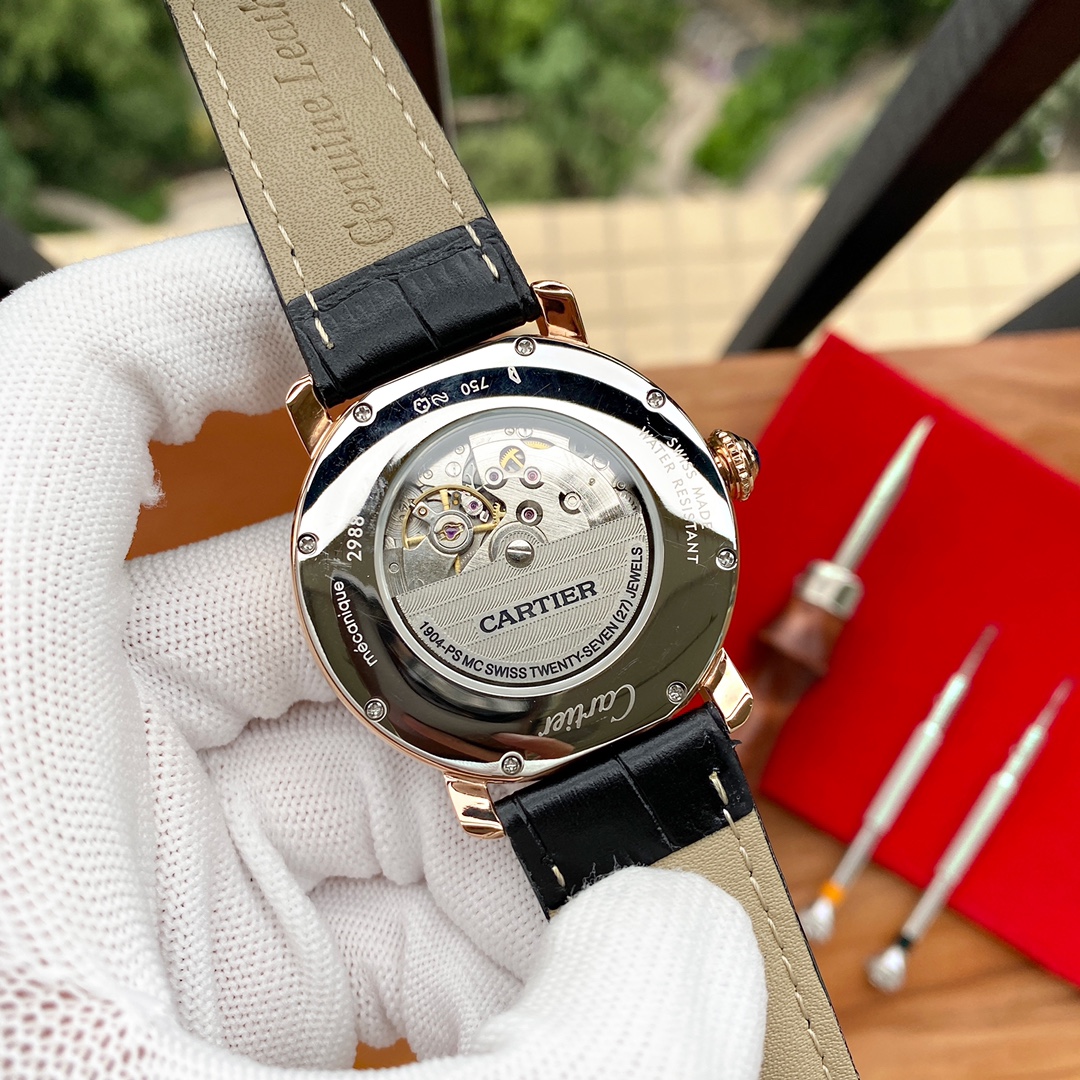 Cartier メンズ腕時計 - 高級316L精鋼製と全自動機械