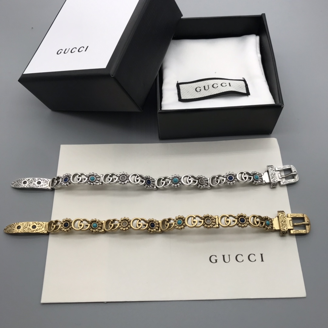 Gucci Barato
 Joyas Pulsera Amarillo 925 plata Latón