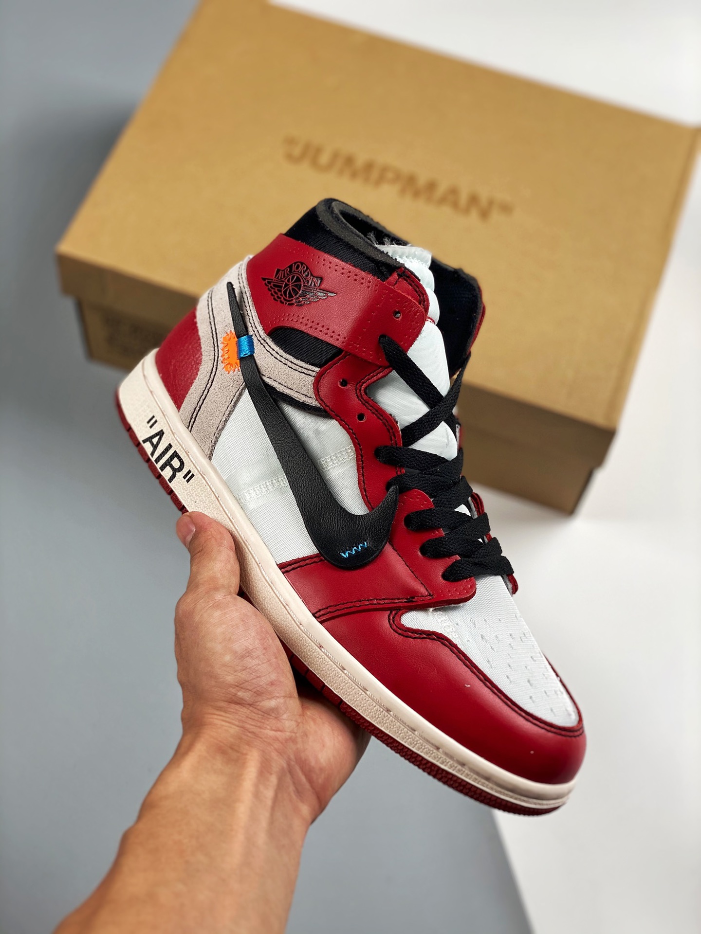 Air Jordan 1 x OFF-WHITE Chicago Chicago #Upper mesh, heel counter and most other materials are sourced from the origin…