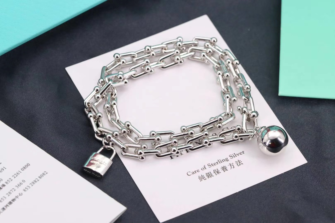 Tiffany & Co. Tiffany&Co. hardwear心锁圆球U型手链