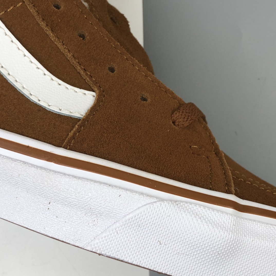 180 加绒款 Vans Sk8-Hi 万斯麂皮帆布拼接低帮休闲板鞋 VN000TS9HPY