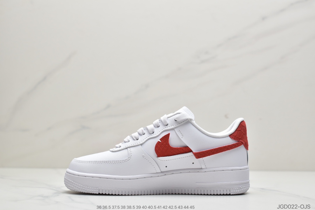 180 公司级耐克Air Force 1 ‘07Luxe 白红蓝断勾DC1164-100