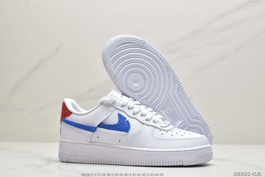 180 公司级耐克Air Force 1 ‘07Luxe 白红蓝断勾DC1164-100