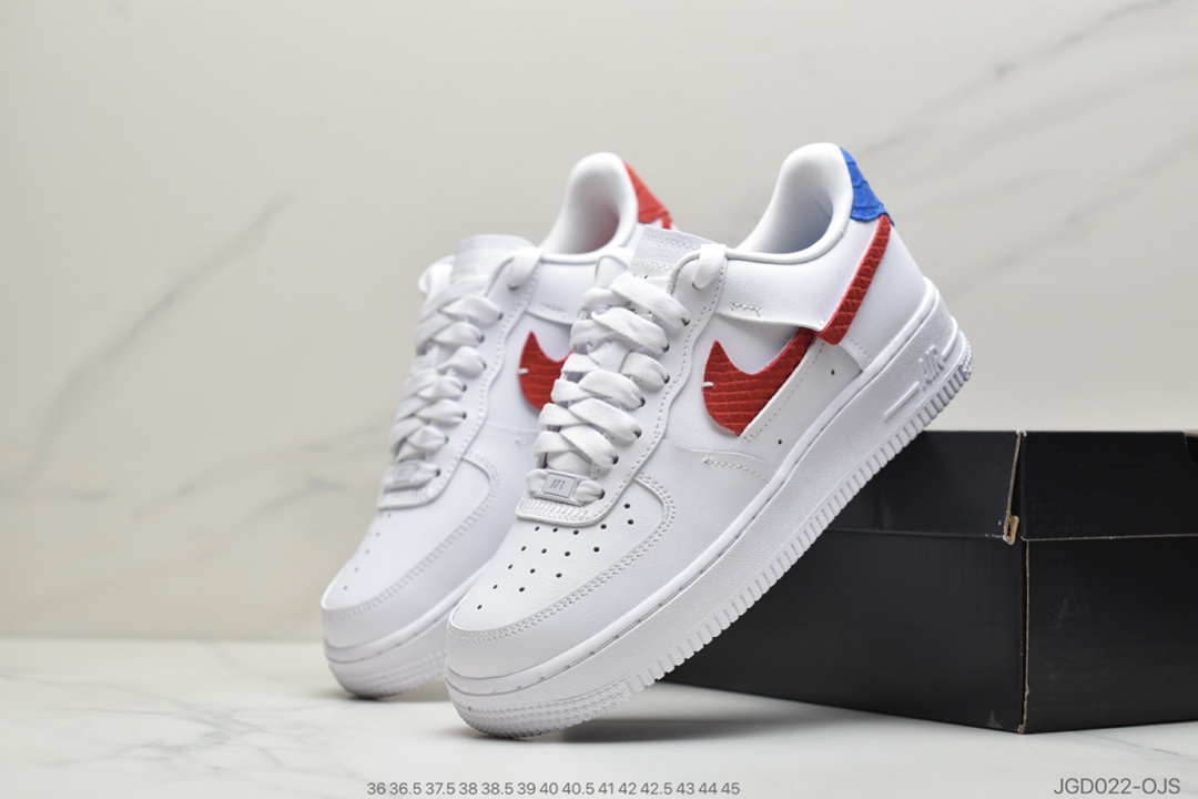 180 公司级耐克Air Force 1 ‘07Luxe 白红蓝断勾DC1164-100