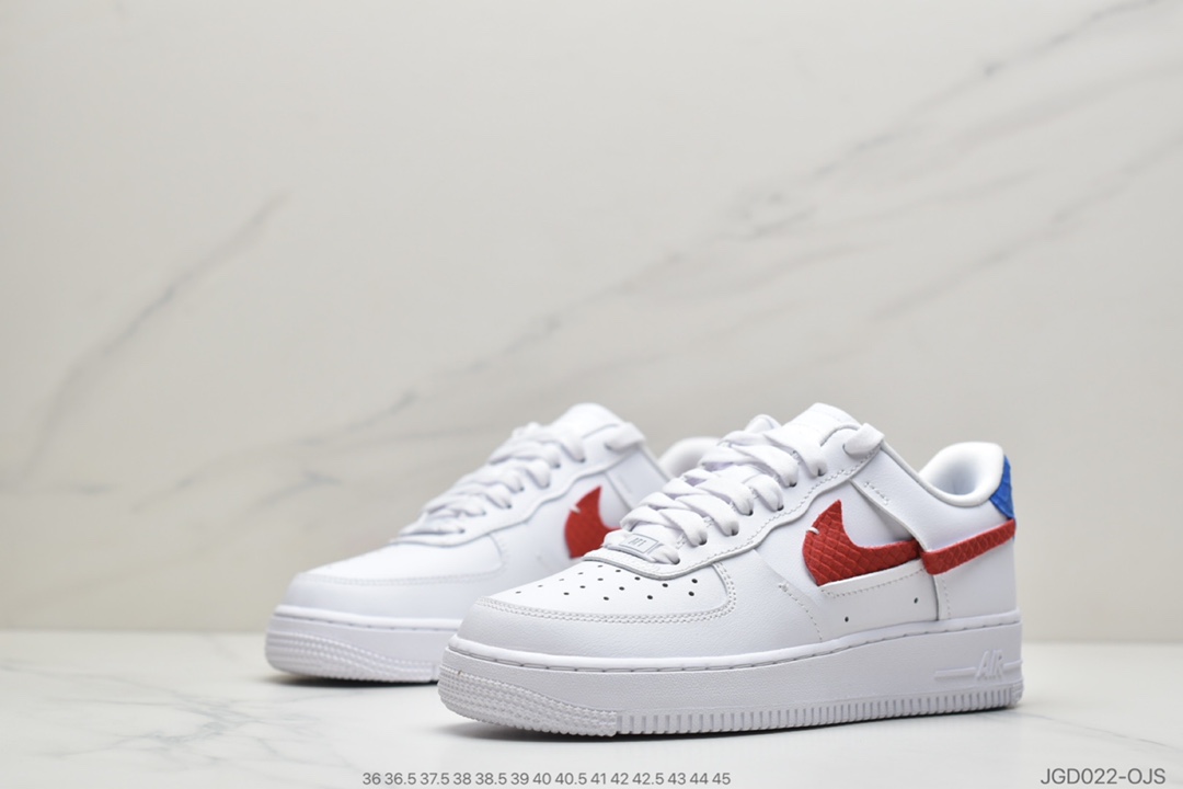 180 公司级耐克Air Force 1 ‘07Luxe 白红蓝断勾DC1164-100
