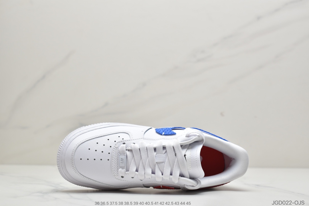 180 公司级耐克Air Force 1 ‘07Luxe 白红蓝断勾DC1164-100