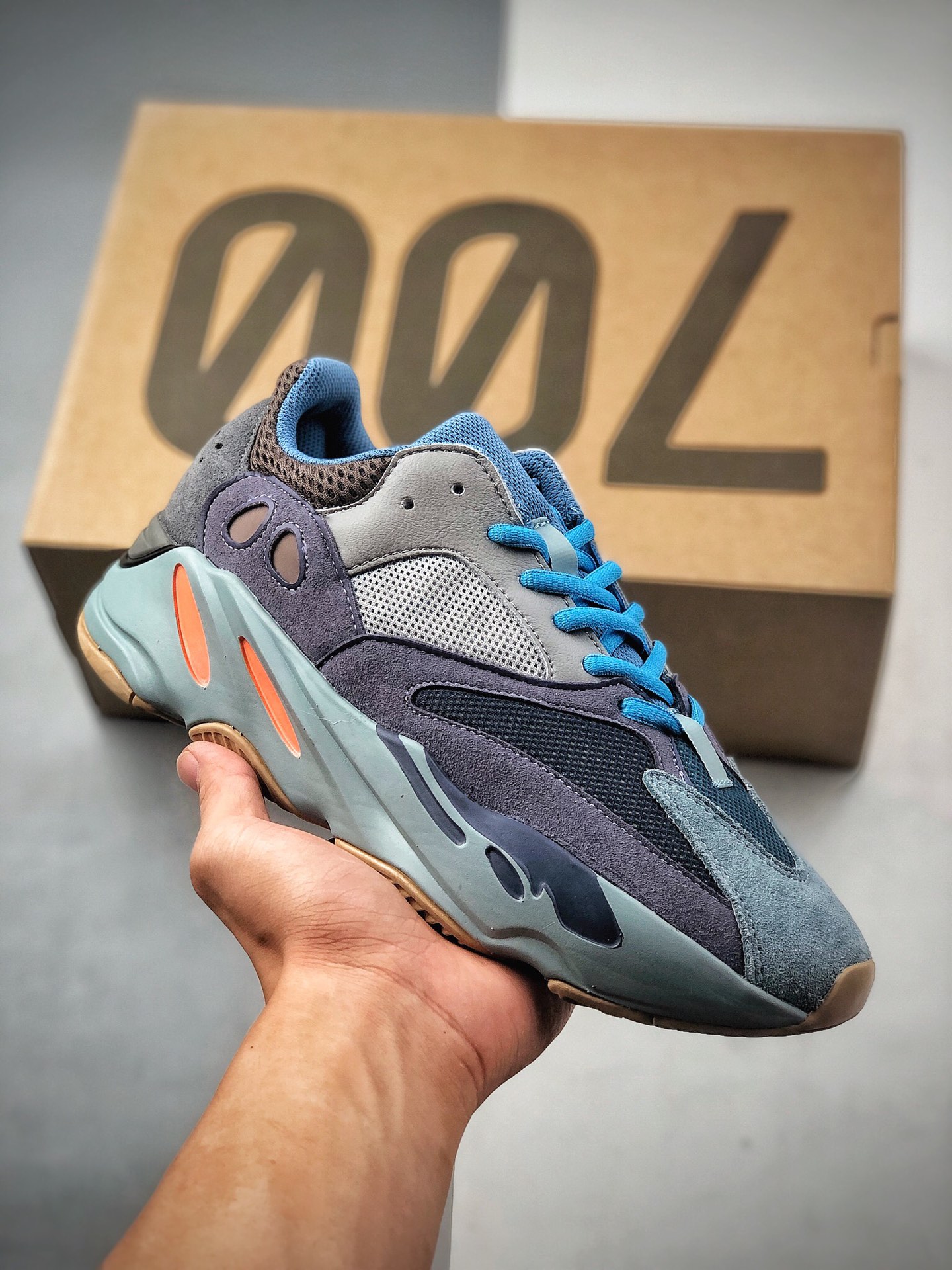 Zapatillas Adidas Yeezy Boost 700 para papá. Correcta piel de primera capa, textura incomparable, con mediasuela de par…