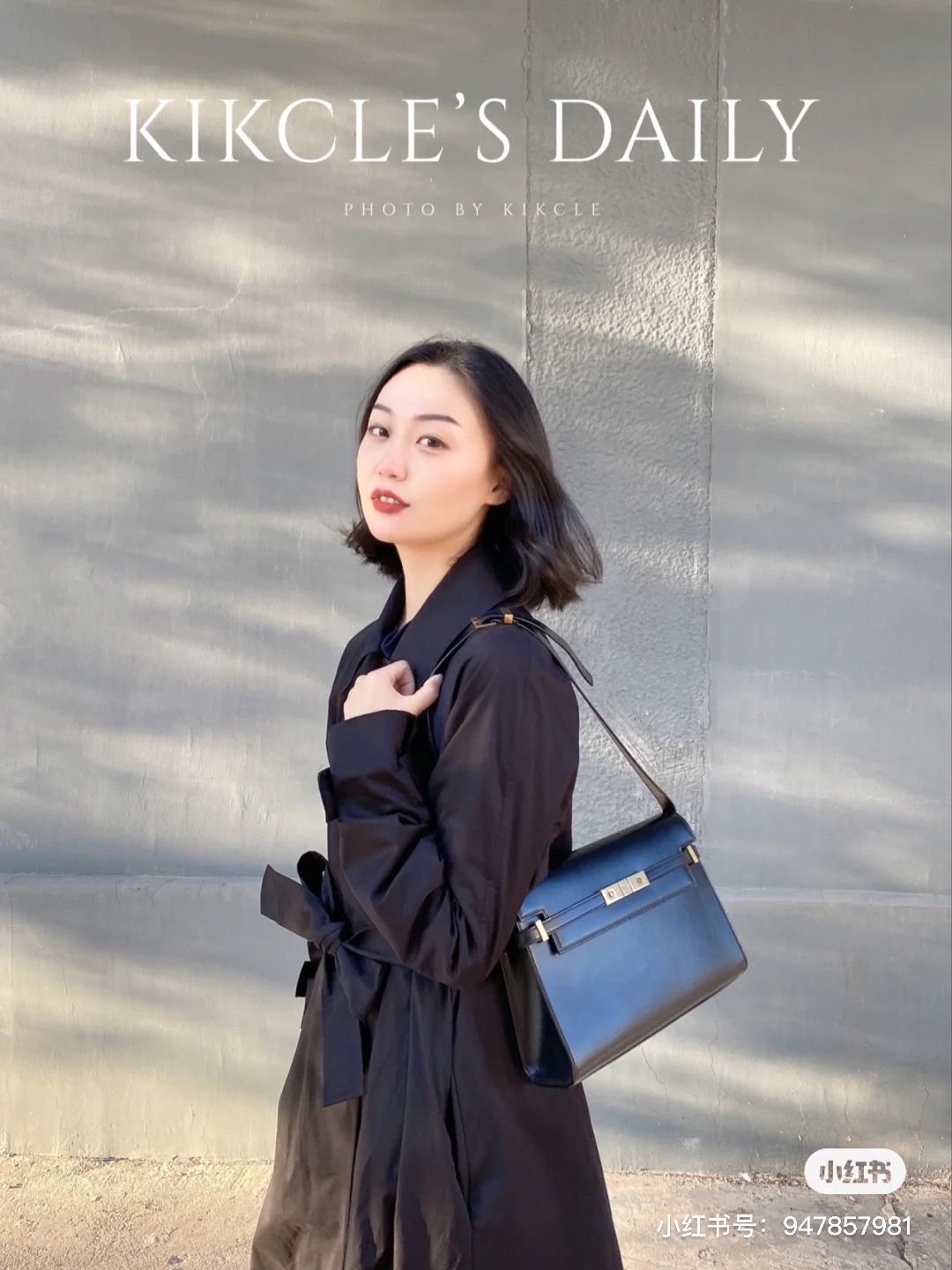 Ysl 𝑴𝒂𝒏𝒉𝒂𝒕𝒕𝒂𝒏 29CM曼哈顿法棍包 579271黑色牙签纹金扣