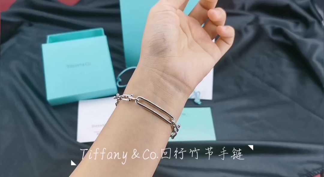 Tiffany & Co. Tiffany&Co. hardwear 回行竹节搭扣手链