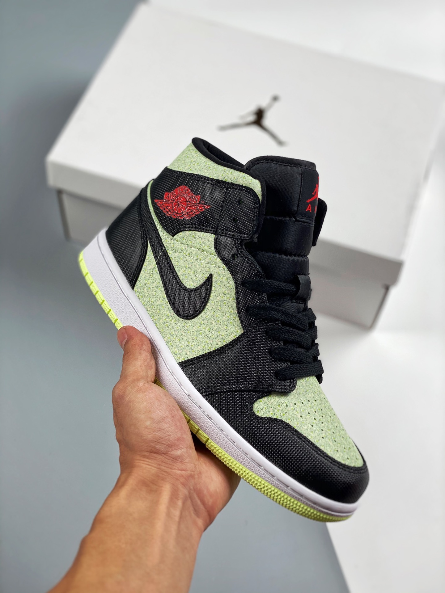 Air Jordan 1 Mid SE Verde Matcha Pedido de cliente de comercio exterior de Tmall La mejor artesanía del mercado Serie d…