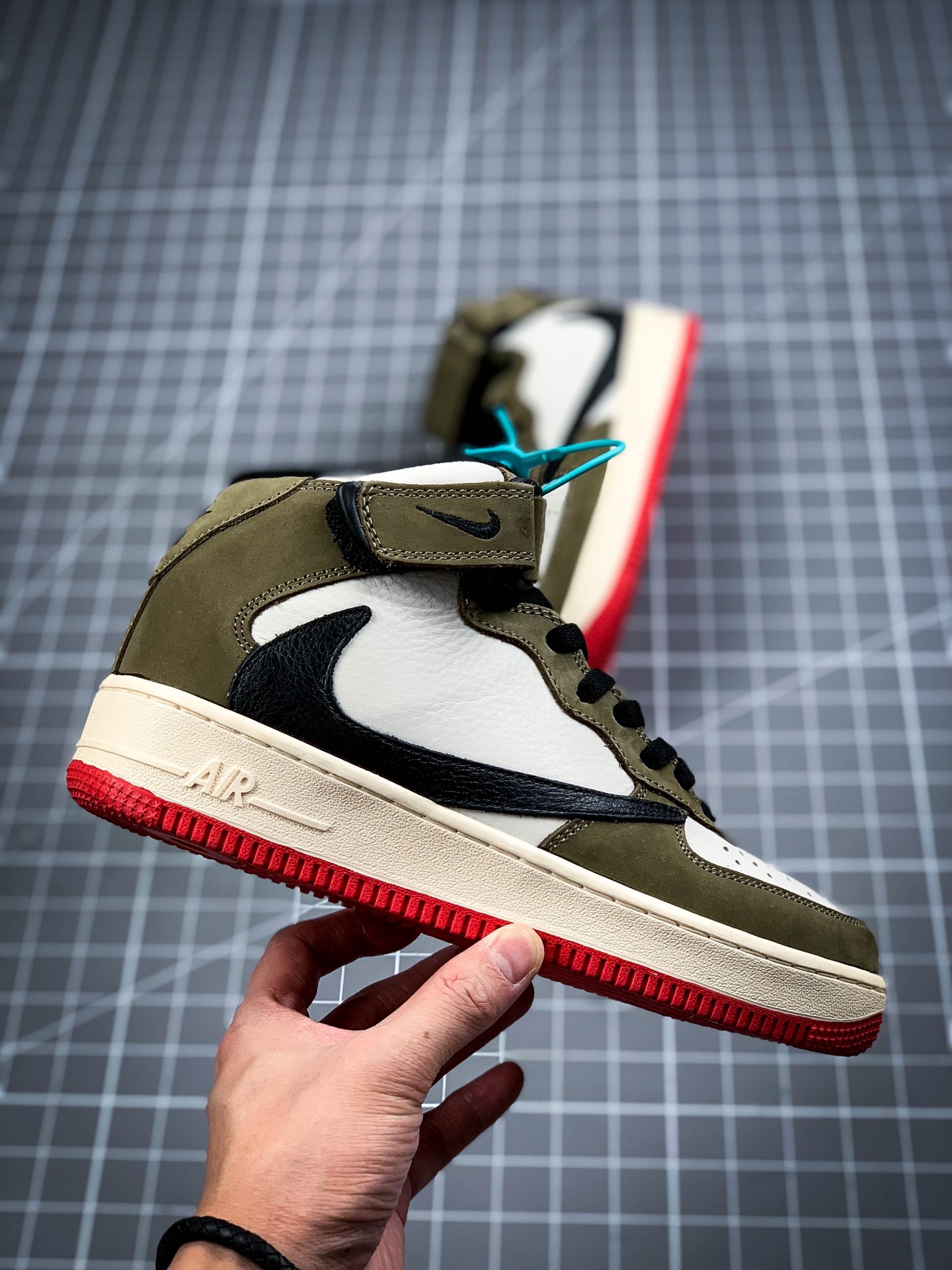 260 Travis Scott x Air D空军倒钩TS联名文化男子板鞋804609-159