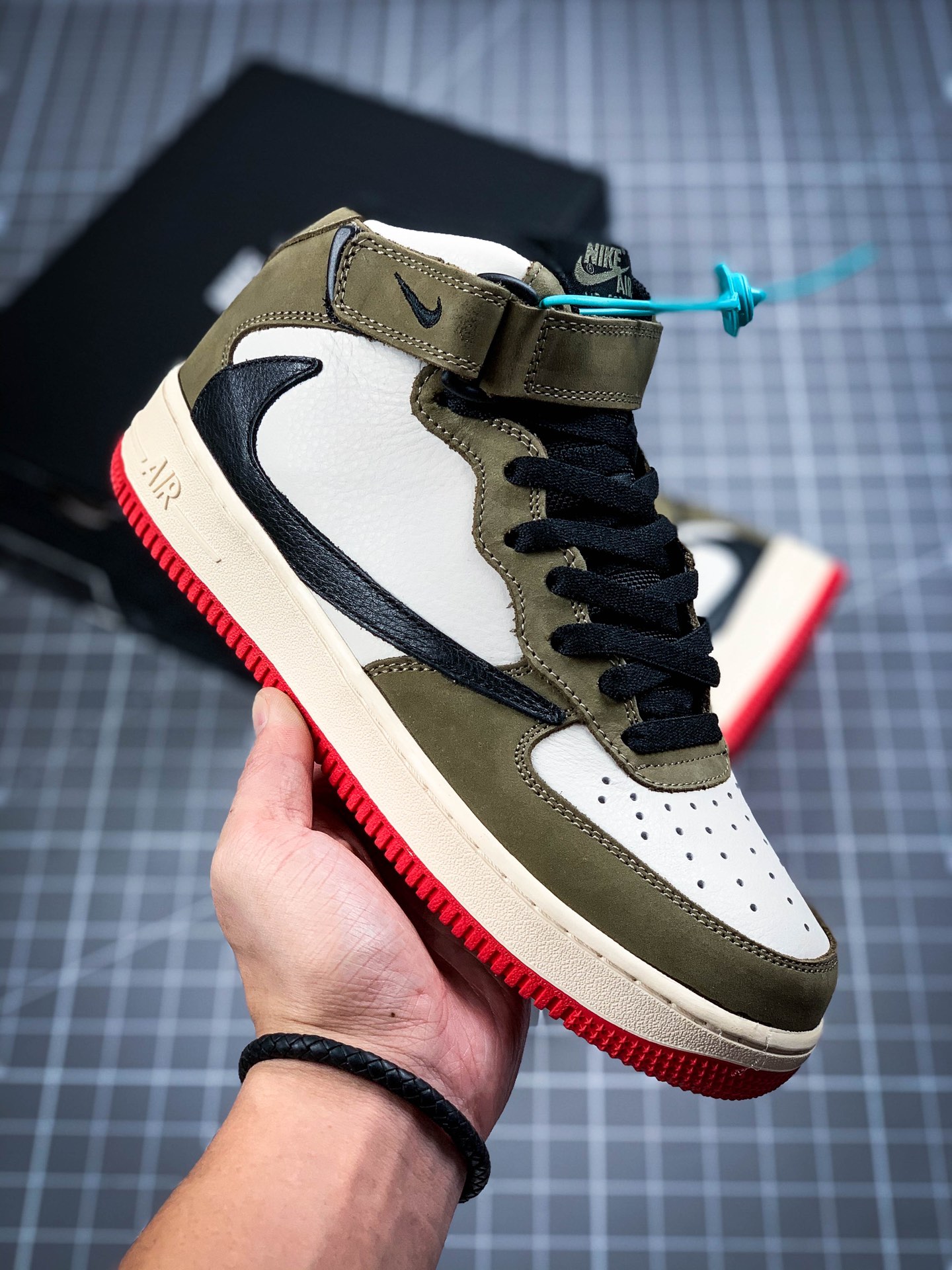 260 Travis Scott x Air D空军倒钩TS联名文化男子板鞋804609-159