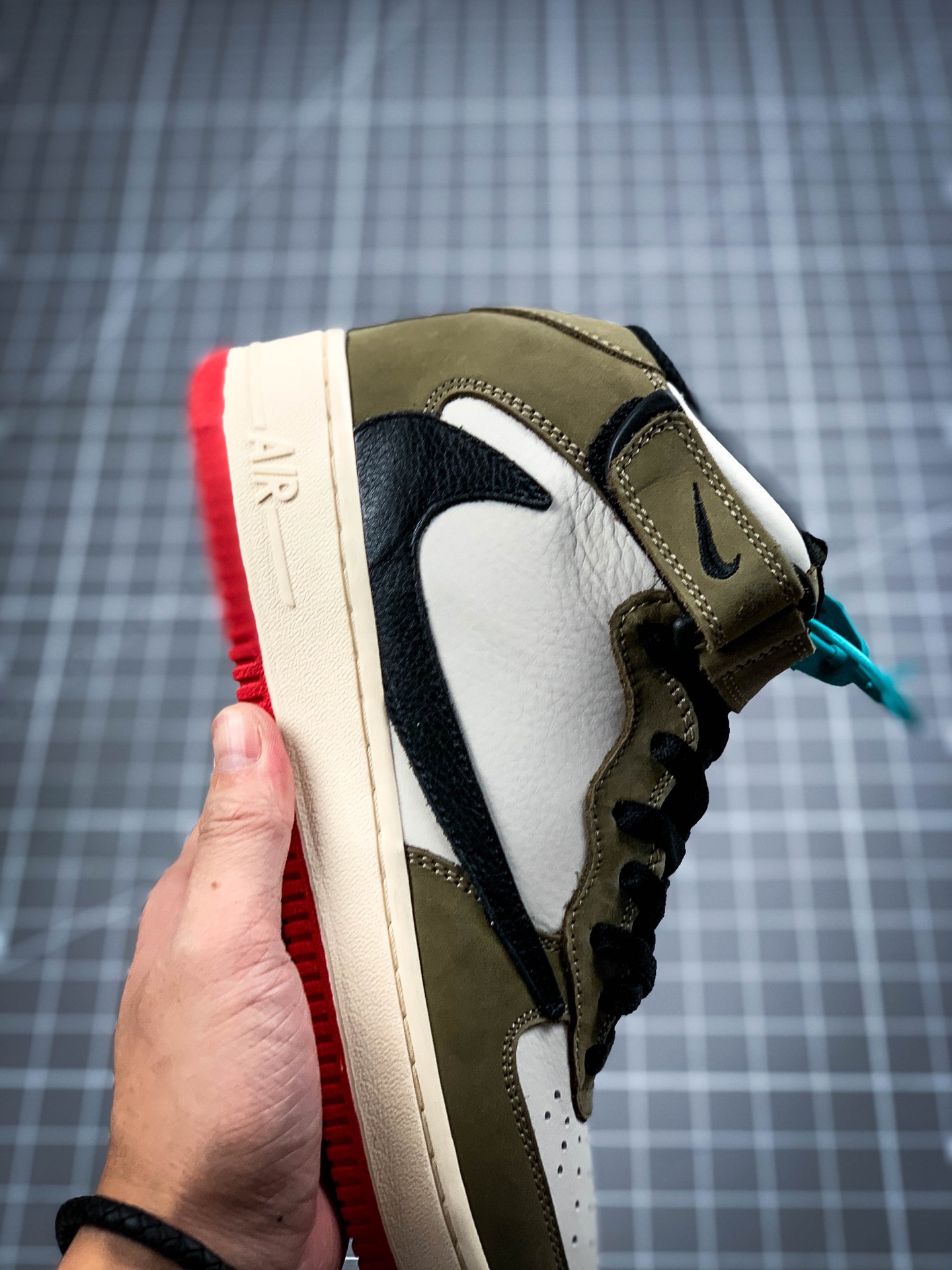 260 Travis Scott x Air D空军倒钩TS联名文化男子板鞋804609-159