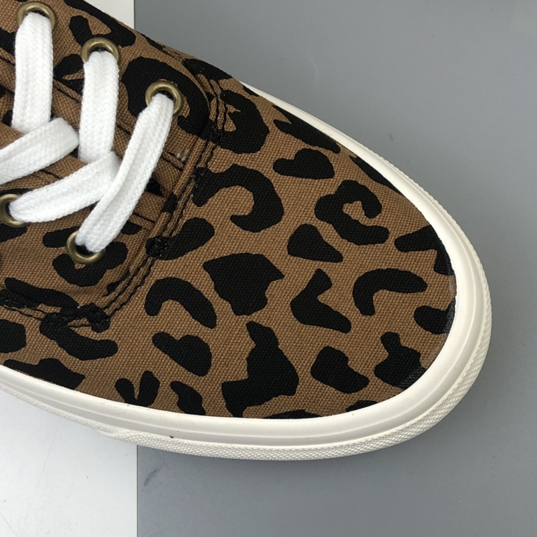 120 加绒款 Vans Vault OG Authentic Lx 万斯 豹纹 高端支线硫化帆布低帮休闲板鞋 VN0A38ENL0