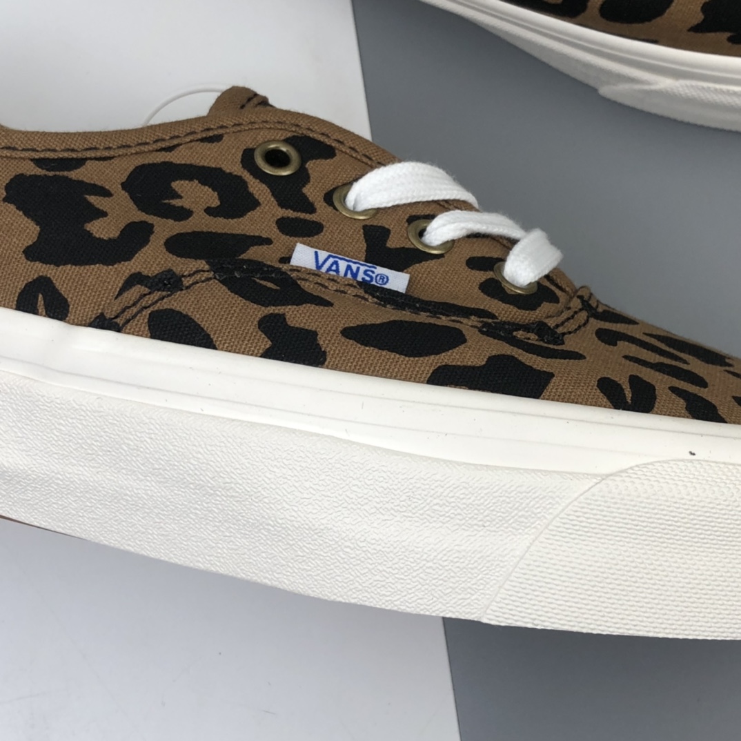 120 加绒款 Vans Vault OG Authentic Lx 万斯 豹纹 高端支线硫化帆布低帮休闲板鞋 VN0A38ENL0