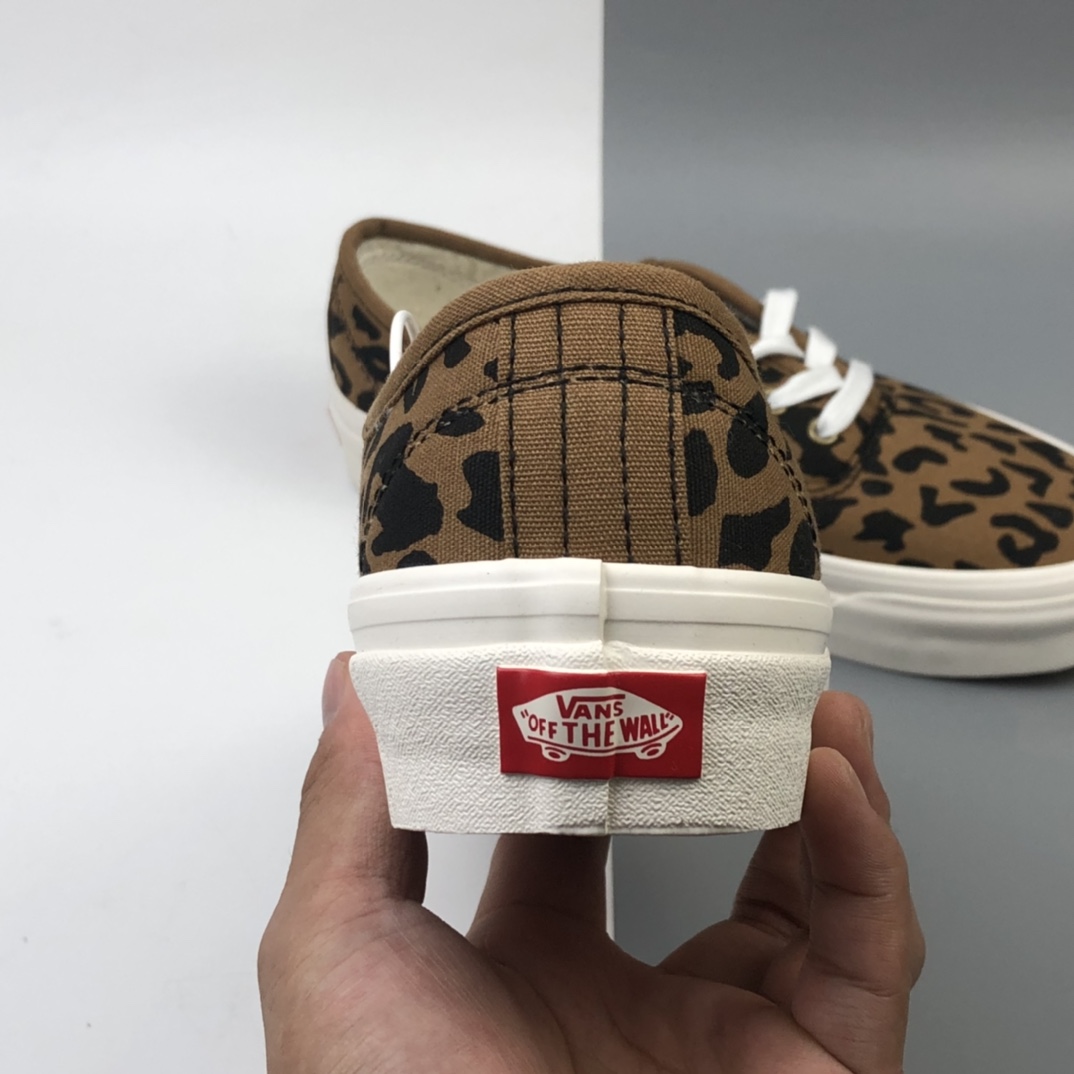 120 加绒款 Vans Vault OG Authentic Lx 万斯 豹纹 高端支线硫化帆布低帮休闲板鞋 VN0A38ENL0