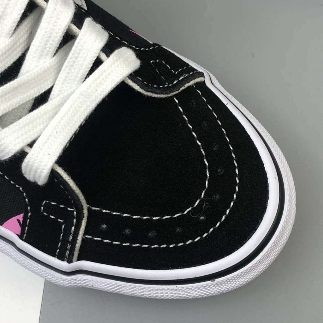 160 Vans SK8-Hi Vlt Lx 海外版粉色榈叶高帮休闲帆布板鞋 VN0A4CS5W43