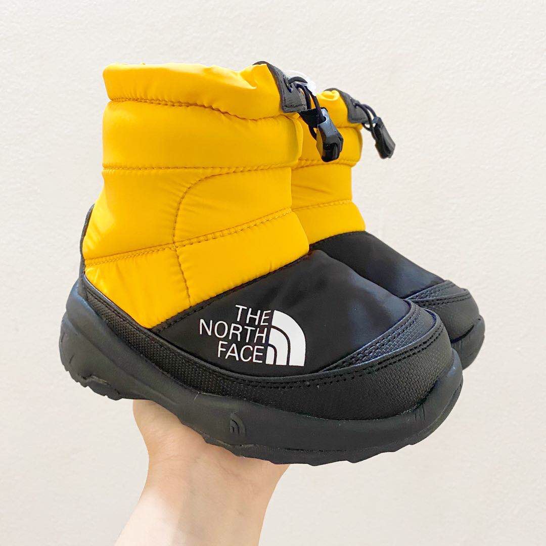 图片[9]-北面高帮儿童雪地靴 尺码：24-39码 让宝贝的脚丫穿上羽绒服，超级暖和宝贝再也不怕冷到脚了❤️防滑耐磨大底✔️内里高帮加绒加厚，保暖舒适❄️-选品中心