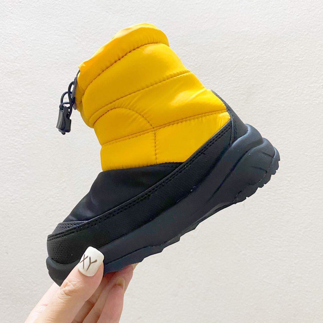 图片[3]-北面高帮儿童雪地靴 尺码：24-39码 让宝贝的脚丫穿上羽绒服，超级暖和宝贝再也不怕冷到脚了❤️防滑耐磨大底✔️内里高帮加绒加厚，保暖舒适❄️-选品中心