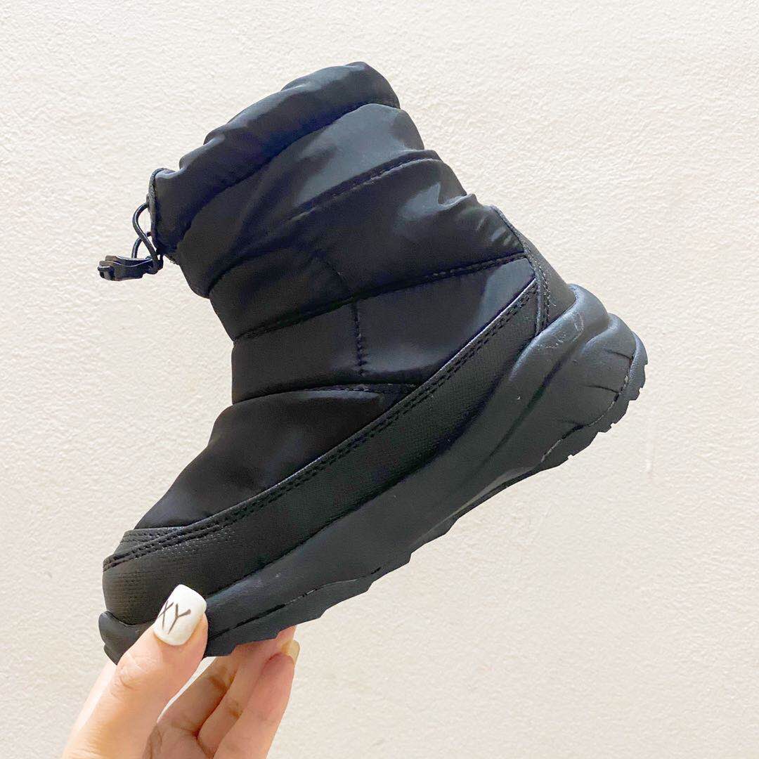 图片[3]-北面高帮儿童雪地靴 尺码：24-39码 让宝贝的脚丫穿上羽绒服，超级暖和宝贝再也不怕冷到脚了❤️防滑耐磨大底✔️内里高帮加绒加厚，保暖舒适❄️-选品中心