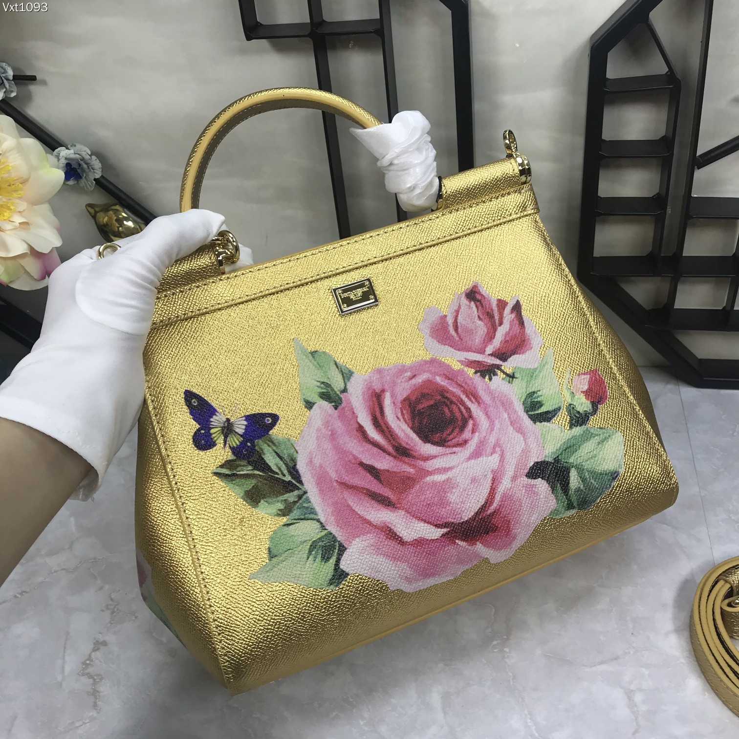 Dolce&Gabbana杜嘉班纳明星同款斜挎包可斜挎配镜子海外代购专用品有范有气场全新包型任何搭配都可