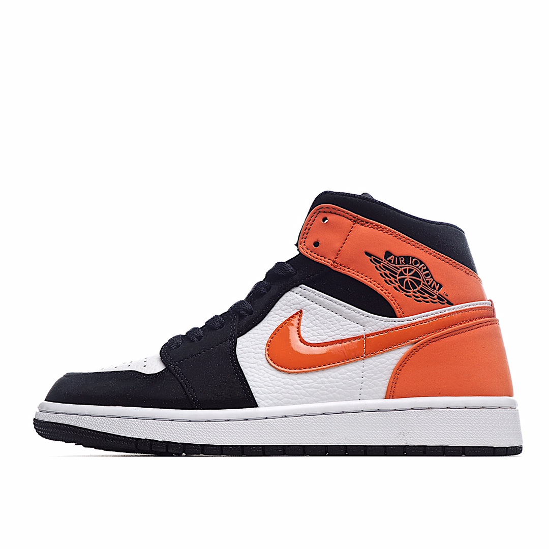 头层 G0 Air Jordan 1 Mid 乔1 AJ1中帮运动板鞋 554724-058 原鞋开版 独家私模 正确版型 市售认可度较高 区分低价真标