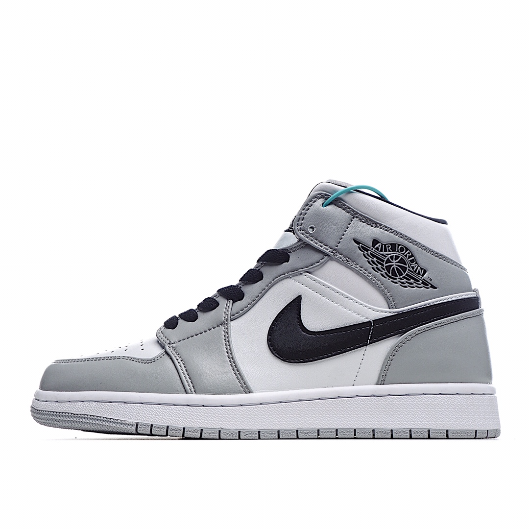 头层 G0 Air Jordan 1 Mid 乔1 AJ1中帮运动板鞋 554724-092 原鞋开版 独家私模 正确版型 市售认可度较高 区分低价真标