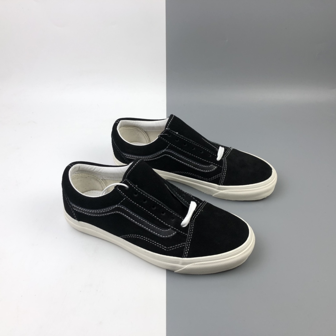 150 Vans Pig Suede Old Skool 万斯 麂皮黑武士 硫化板鞋 VN0A4P3XTGJ