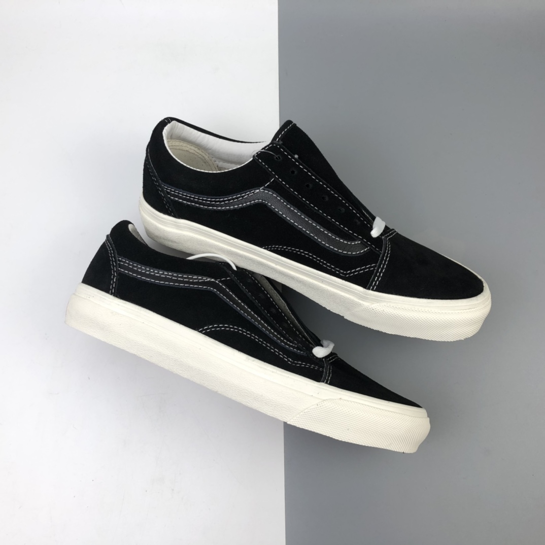 150 Vans Pig Suede Old Skool 万斯 麂皮黑武士 硫化板鞋 VN0A4P3XTGJ