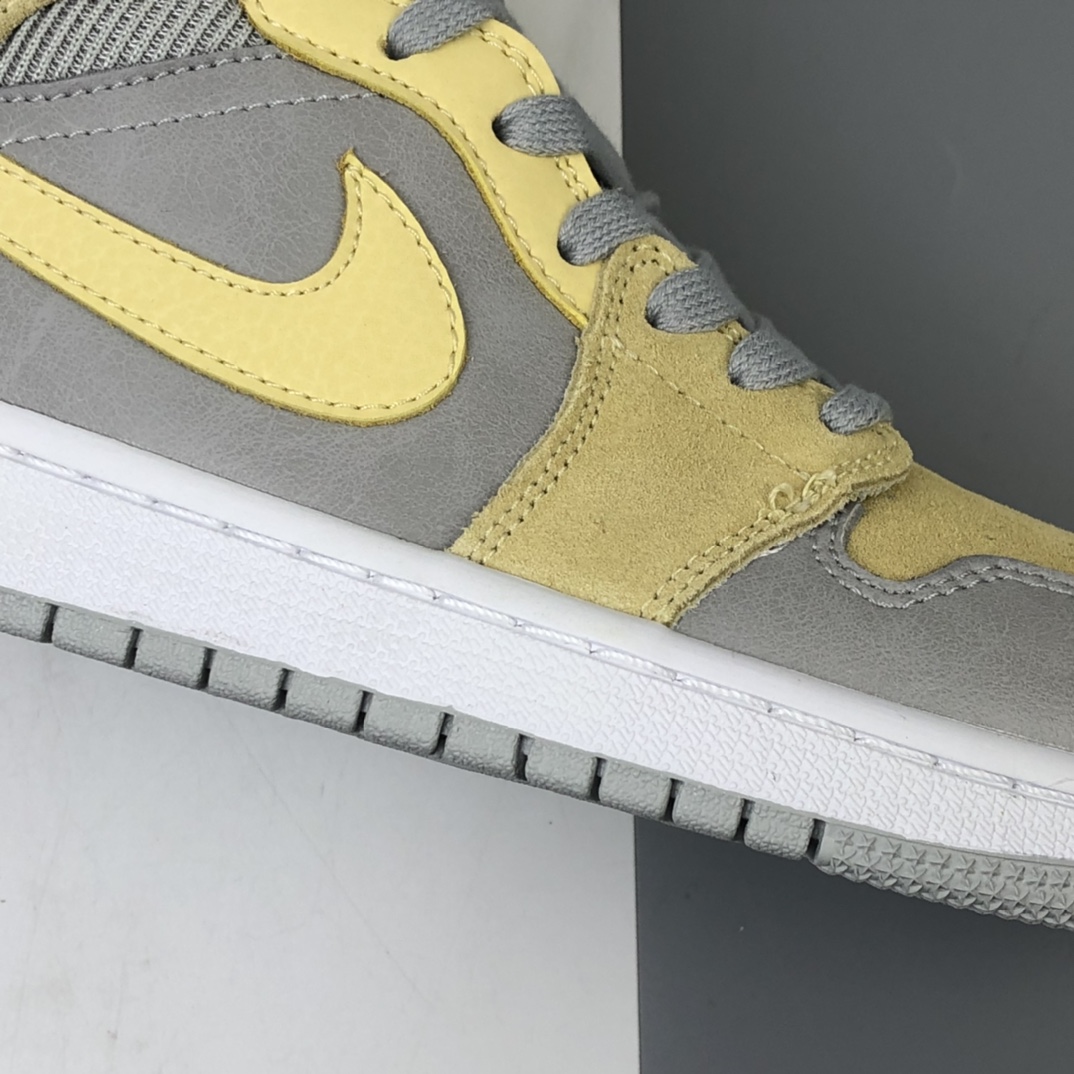 240 Air Jordan 1 Mid AJ1乔丹一代中帮经典复古文化休闲运动篮球鞋 马卡色系黄水泥灰 DA4666-001