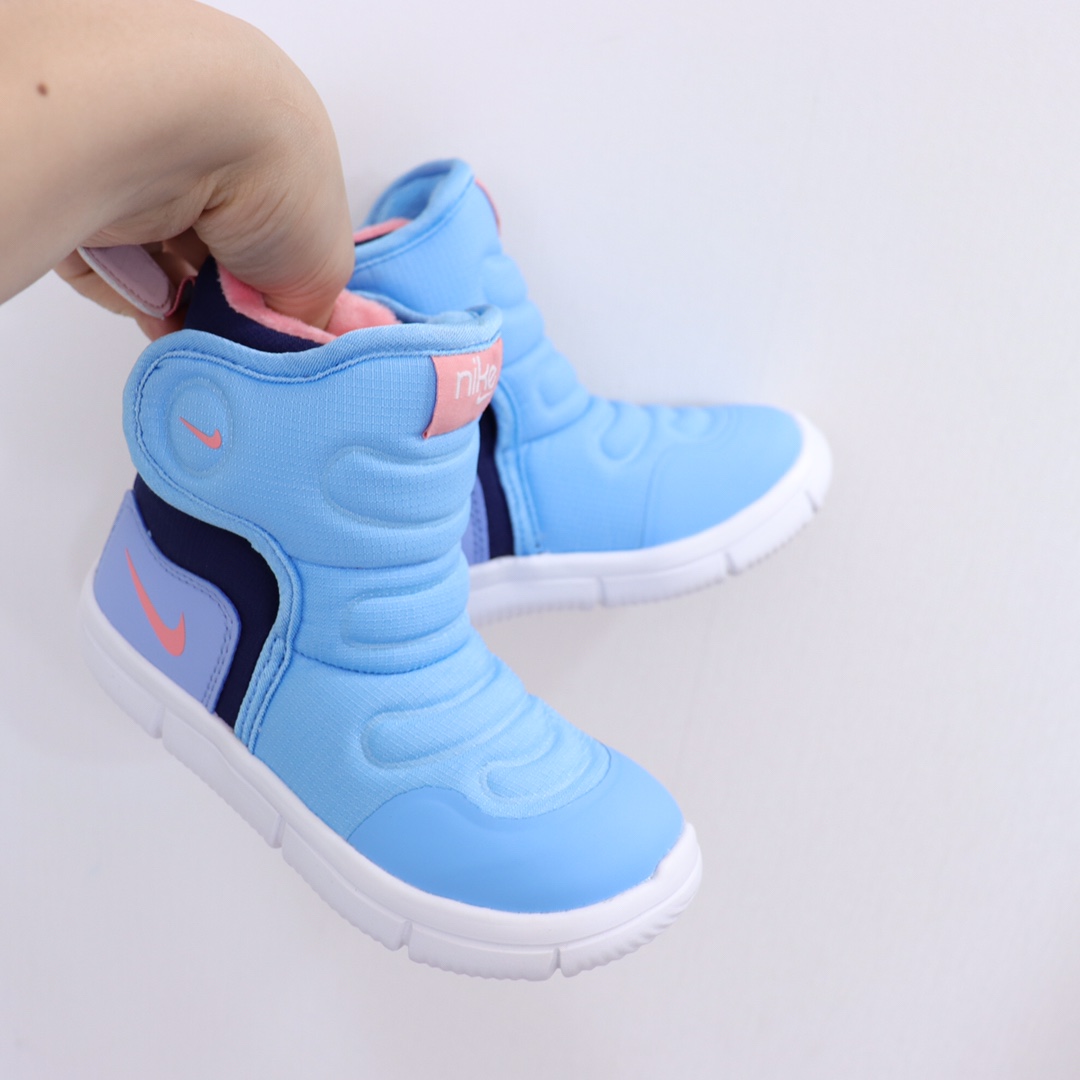 图片[8]-ＮＫ儿童雪地靴24-35 NK高帮加绒棉靴🔥厚厚的绒保暖舒适✔️加上大大的魔术贴超级方便打开自行穿脱.而且不怕压脚，整个脚都是舒适的在里面-选品中心