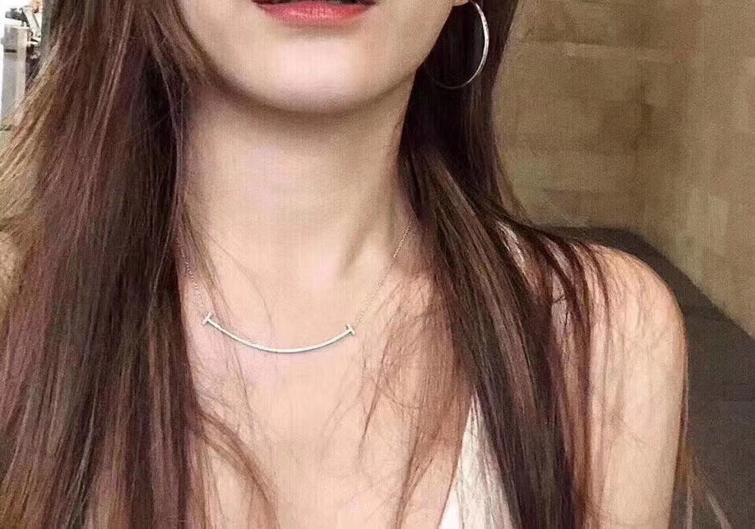Tiffany & Co. Tiffany&Co.三色微笑大号 锁骨项链
